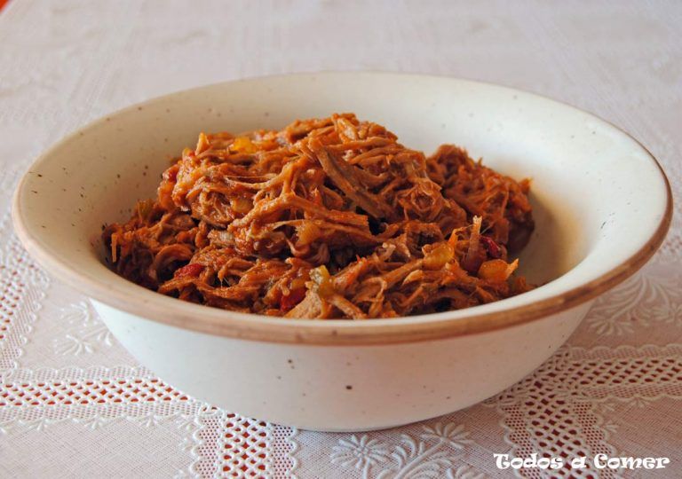 Carne desmechada de cerdo