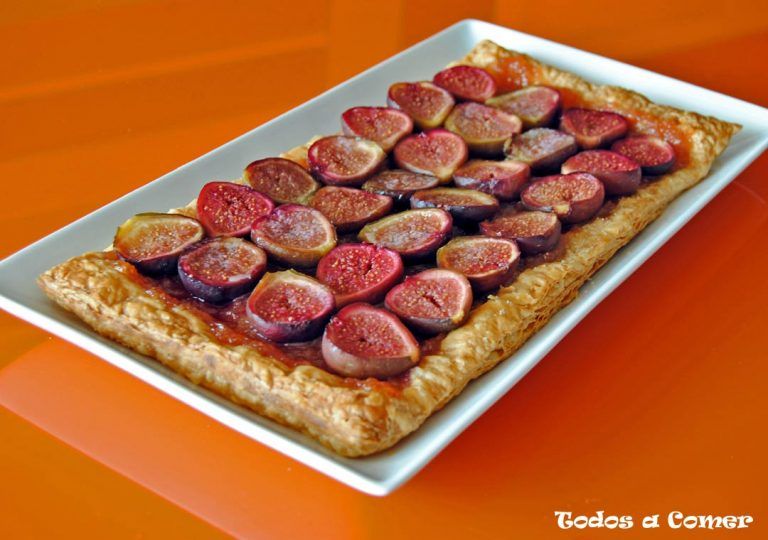 Tarta de higos y hojaldre fácil