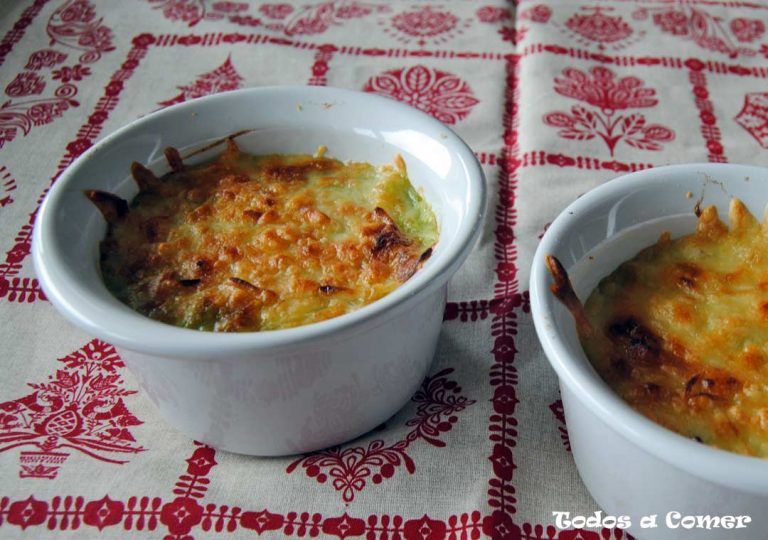 Espinacas a la crema con bacalao