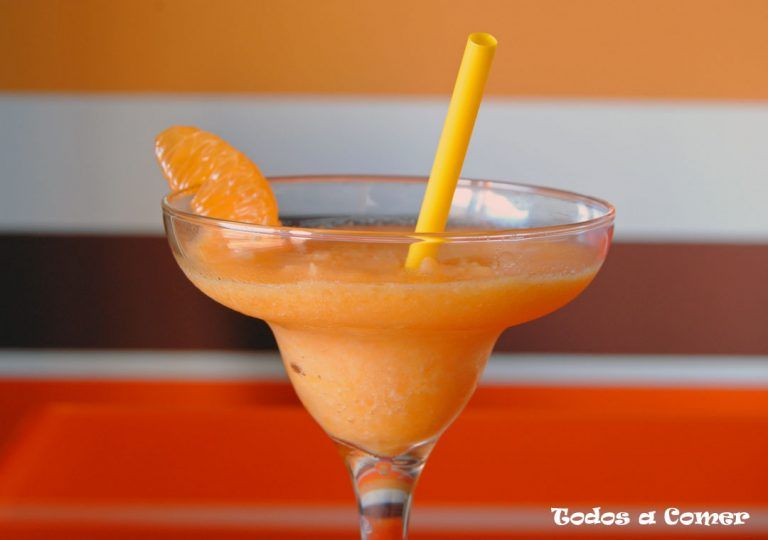 Sorbete de mandarina fácil