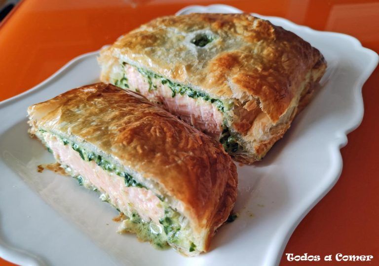 Salmón en hojaldre
