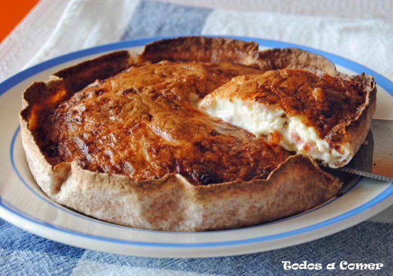 Quiche de jamón en freidora de aire