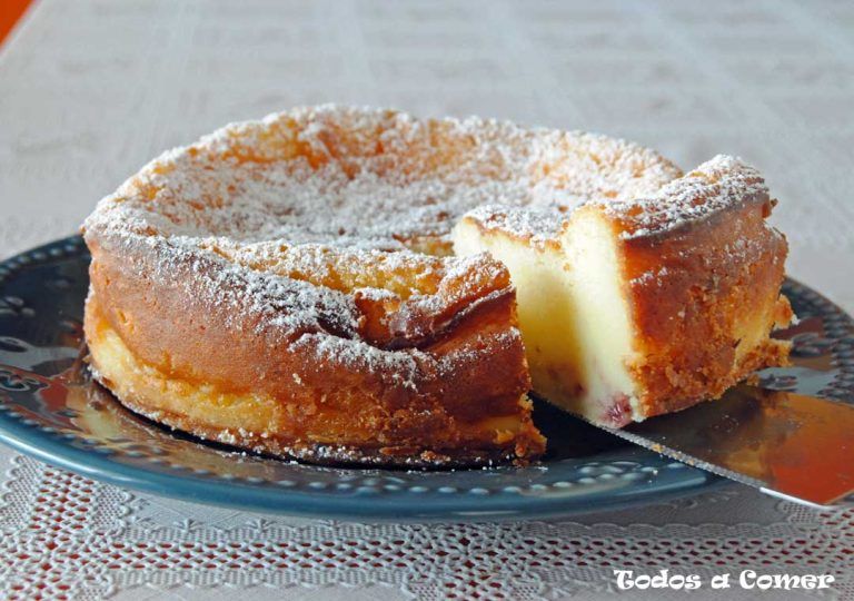 Tarta de queso y mermelada
