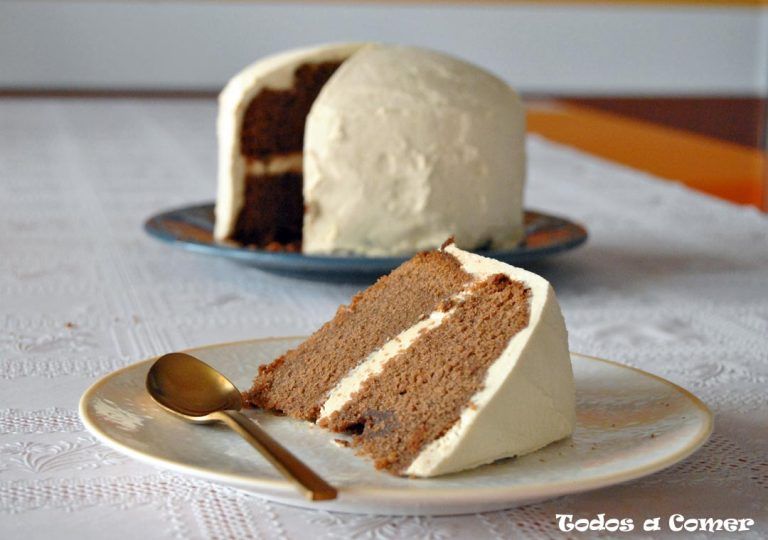 Tarta de chocolate y café
