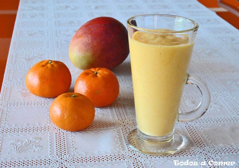 Batido de mango y leche