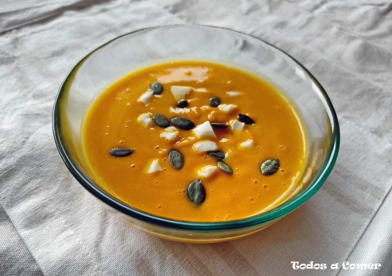 Crema de calabaza y zanahoria