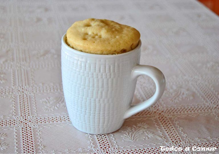 Mug cake de vainilla