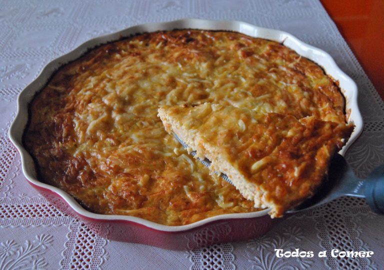 Pastel de salmón y verduras