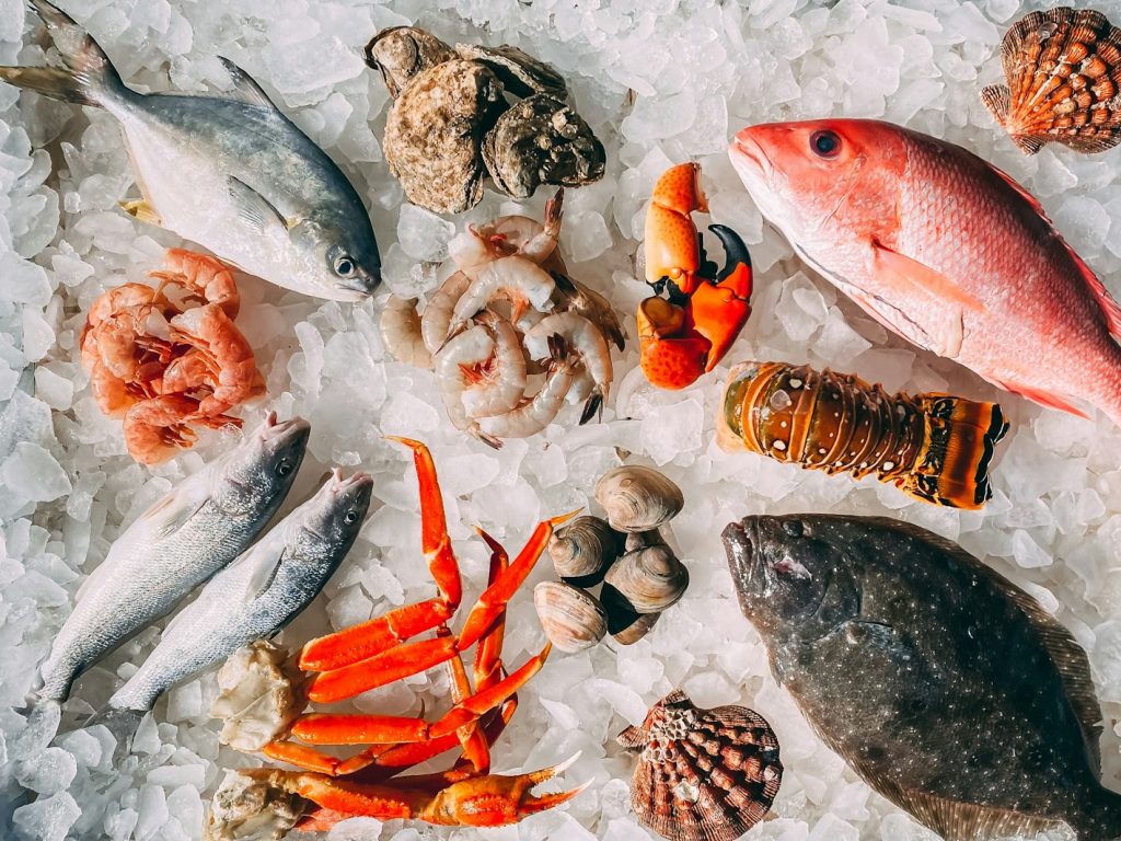 pescado en hielo