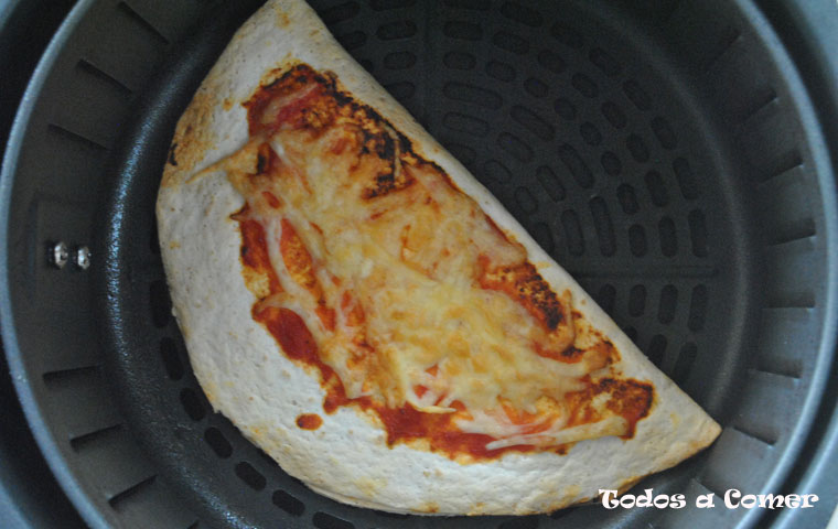 Quesadilla en freidora de aire - Ya lista