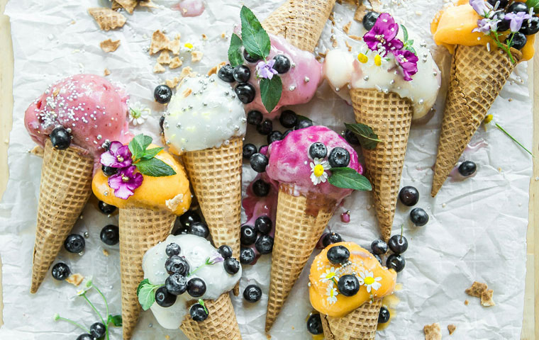 ¿Qué diferencia hay entre el helado y el sorbete?