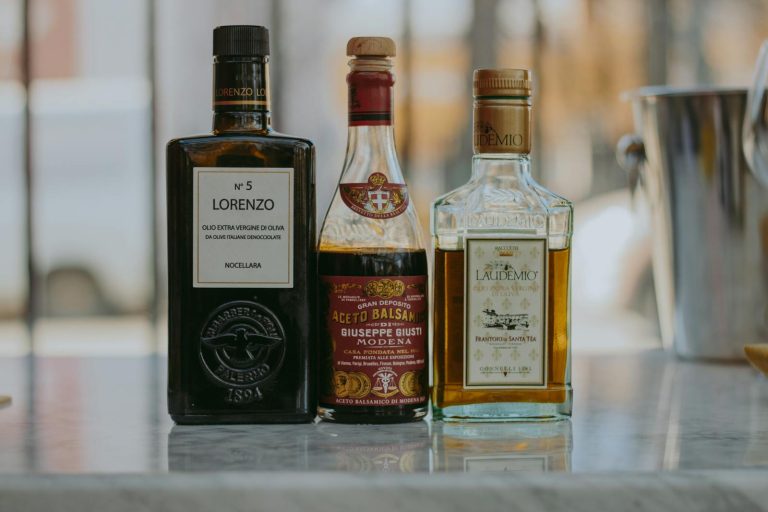 aceto balsámico y aceite de oliva