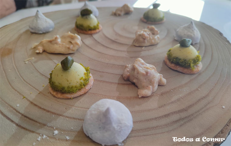 Petit fours. Restaurante Epílogo (Tomelloso)