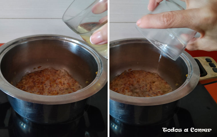 Salsa de queso azul- Regando con el vino