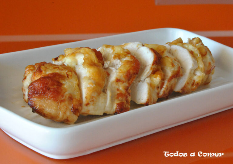 Pechuga de pollo con queso en freidora de aire en 15 minutos