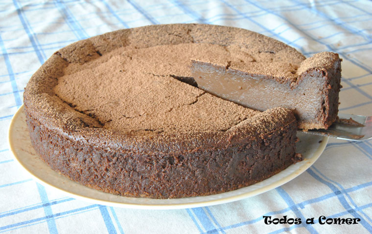 Tarta de queso y chocolate fácil