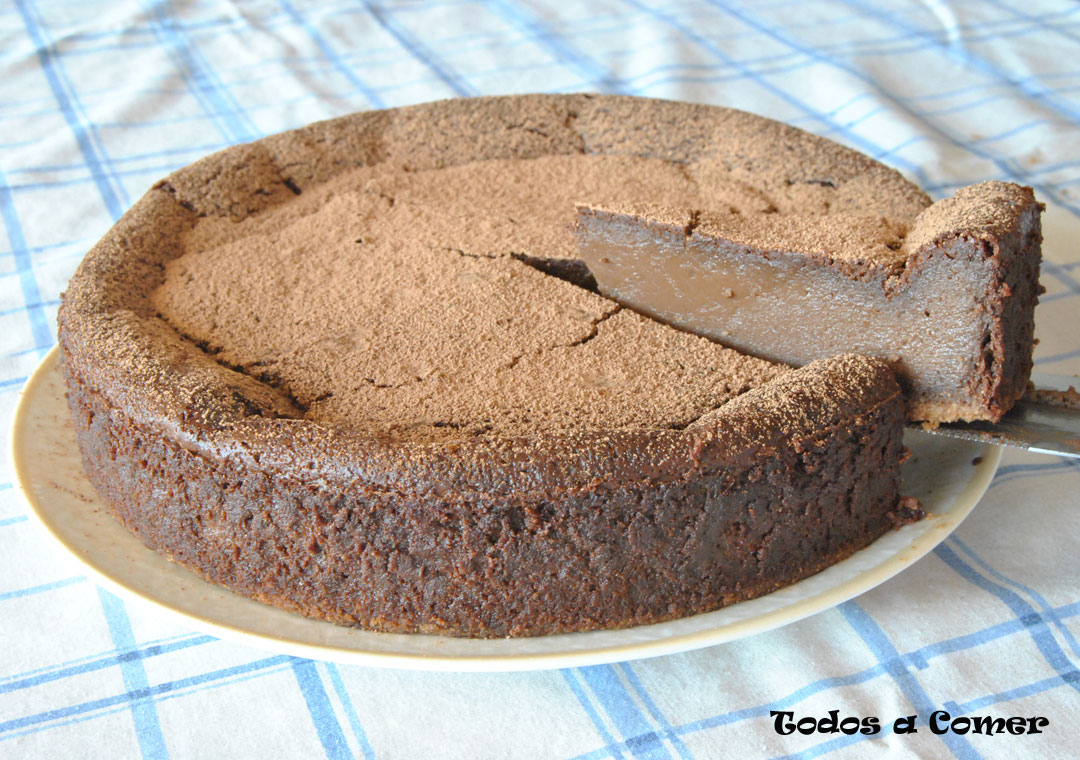 Tarta de queso y chocolate