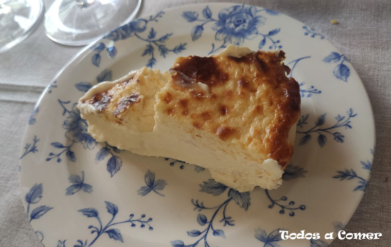 Tarta de queso del restaurante Las Esparteras