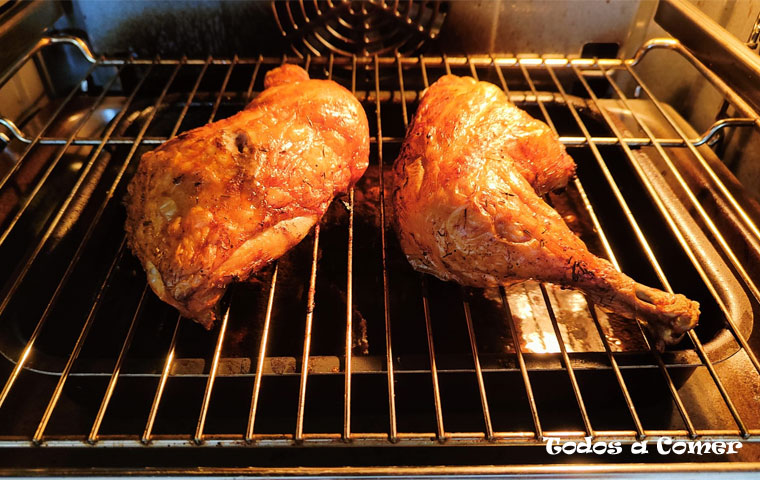 Muslos de pollo asados- En el horno