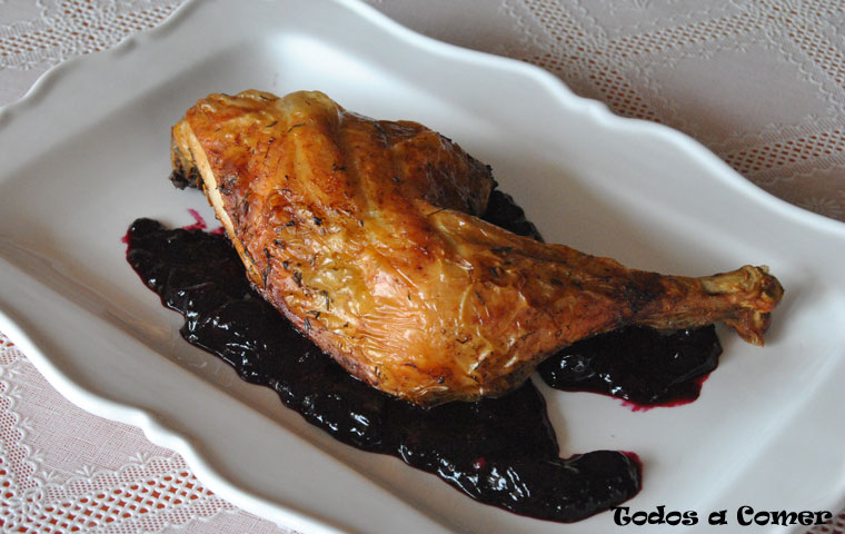 Muslos de pollo al horno. Terminados
