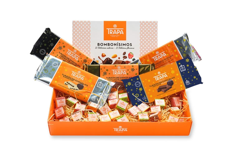 Pack de Navidad de chocolates Trapa