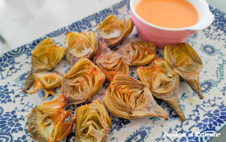 Alcachofas al horno crujientes