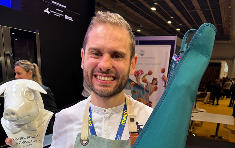 Áxel Smith, ganador del concurso a la 'Mejor Croqueta de Jamón de España' en 2025