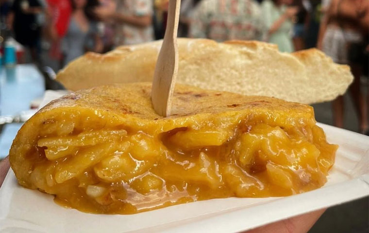 Pincho de tortilla de La Tortilla Castiza