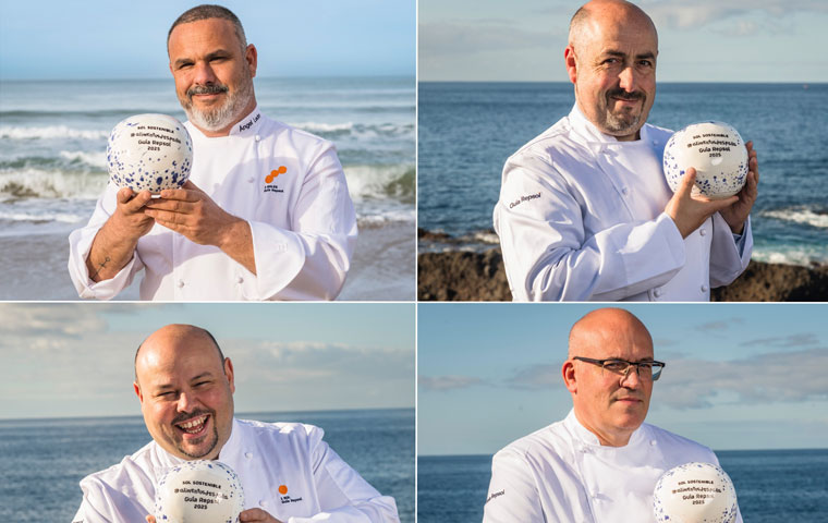 La Guía Repsol ha otorgado cuatro nuevos Soles Sostenibles a los restaurantes Aponiente, Venta Moncalvillo, Nectari y El Duende del Fuego