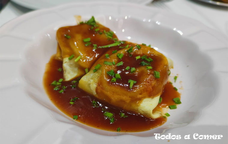Ravioli de pollo de Casa Valero