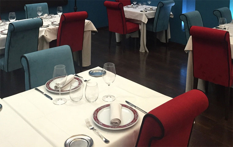 Zona de restaurante en Casa Valero
