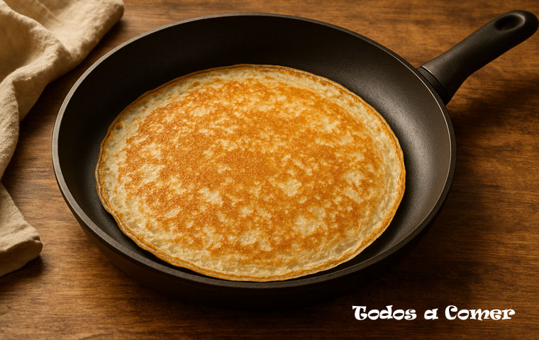Usar una sartén adecuada es clave para conseguir crepes perfectas