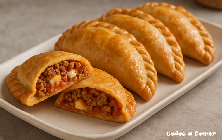 Receta fácil de empanadillas de carne picada y huevo