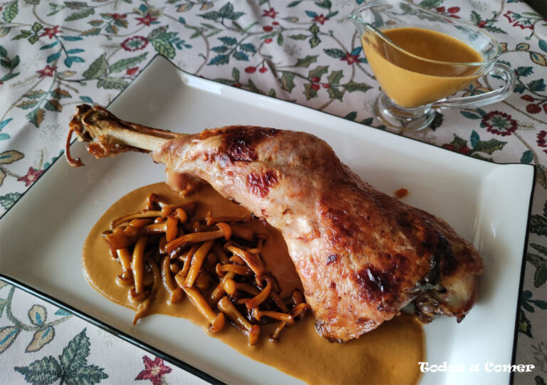 Receta fácil de pierna de pavo asada a la naranja