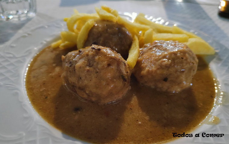 Albóndigas de ternera de La Coteruca (Cantabria)