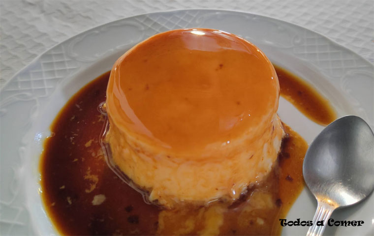 Flan casero de La Coteruca (Cantabria)